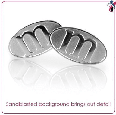 Die Struck Sandblasted Background Example