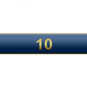 10 Years Of Service – Blue Citation Bar