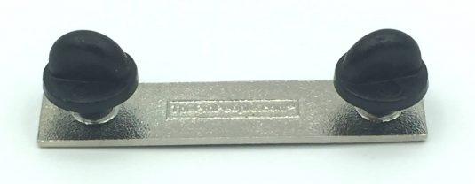 Back of Silver Citation Bar With Double Posts