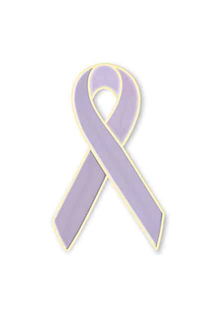 Exclusive USA | American Made 250 Lavender Satin General Cancer Awareness  Ribbons - Bag of 250 Lapel Ribbons with Safety Pins