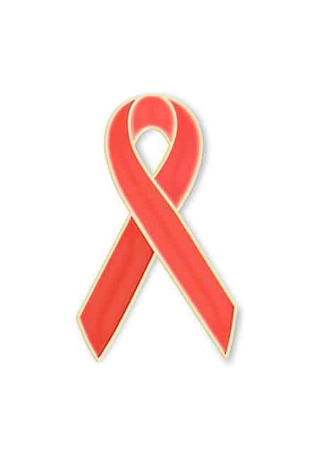 Leukemia Awareness Ribbon Lapel Pin 